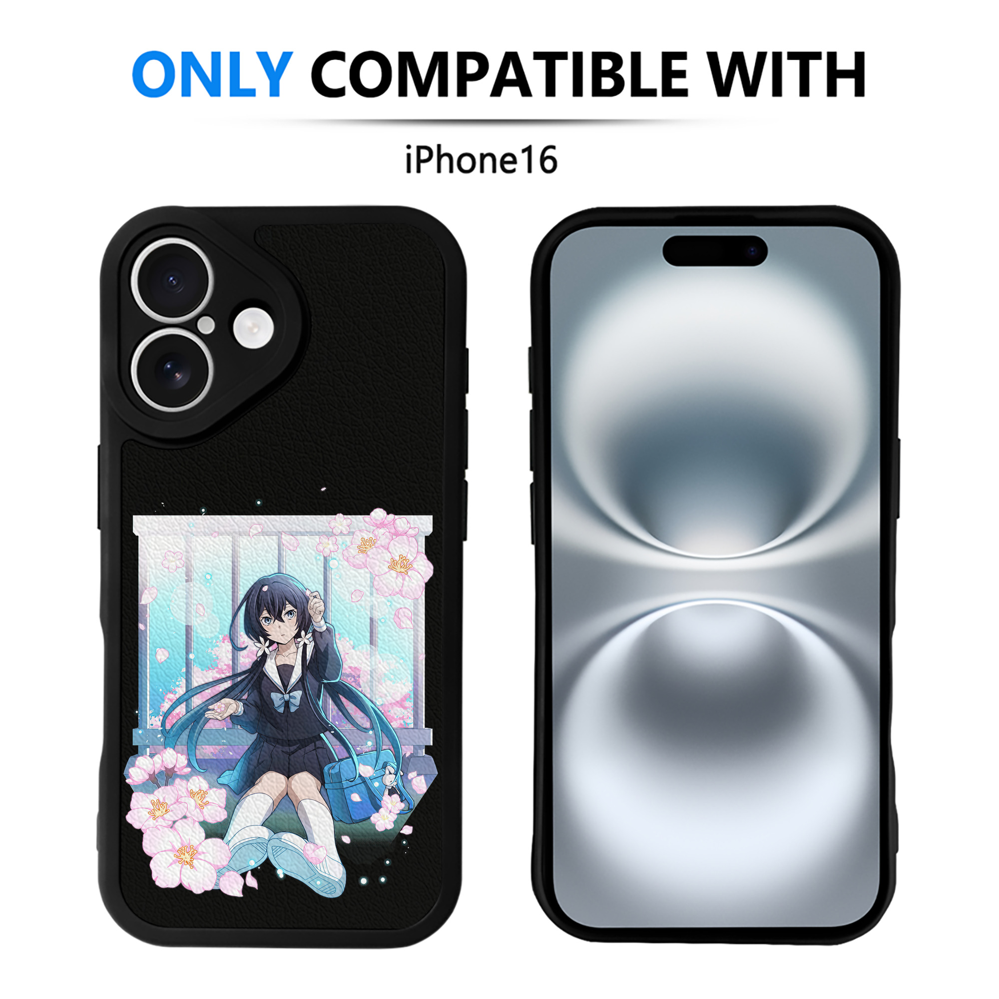 （画像用） 文豪ストレイドッグス Bungo Stray Dogs 【iPhone 16シリーズ対応】シリコンスマホケース（レザー調） 材質：シリコン